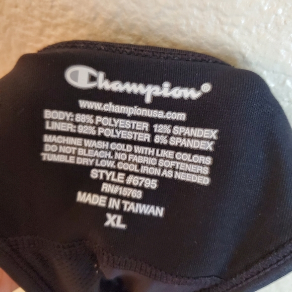 Champion Black Jogbra Performance Sports Bra XL - Picture 4 of 4